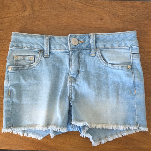 Justice Other - Light wash denim shorts!